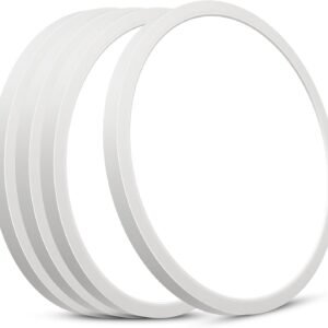 SunRider LED Flush Mount Ceiling Light Fixture, 5000K Daylight White, 2400LM, 12 Inch 24W White Round Flat Ceiling Lights, 240W Equiv. Non-Dimmable