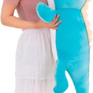 Dinosaur Plush Toy Pillow,Cute Dinosaur Stuffed Animals Doll,Soft Lumbar Back Cushion Big Dinosaur Plushies Stuffed Toy Cute Pillows,Great Gift for Kids Birthday,Valentine (Green,31.4in)