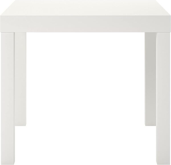 Ameriwood Home Parsons End Table, White