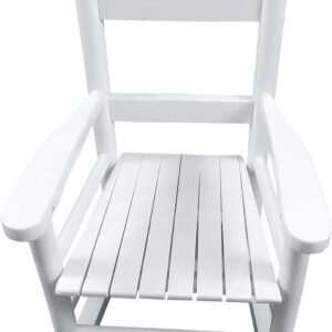 Kids Rocking Chair for Toddlers, Childs Rocker Chair, Wooden Rocking Lounge Chairs, Nursery Rocking Chairs, Outdoor Rocking Chair,Nursery Rocking Chairs for Girl Boy Indoor Outdoor (Light Pink)