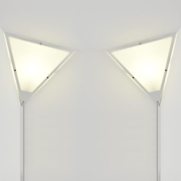 Corner Ceiling Light 1 Pack，Corner Wall Lights for Living Room Modern Corner Plug in Lights with White Acrylic Shade Corner Lights for Bedroom Kids Room Apartment