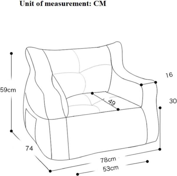 Lazy Sofa Bean Bag Double Small Sofa Dormitory Bedroom Balcony Leisure Recliner Velvet Cotton Bean Bag Jacket (no Padding),Yellow Single