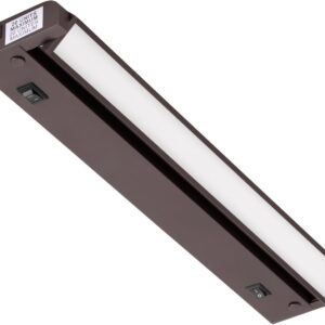GETINLIGHT Inlight 16-inch Swivel LED Under Cabinet Lighting, 2 Color Levels, 2700K/4000K, Dimmable with Wall Dimmers, Plugged-in Only, Bronze Finished, IN-0109-4-BZ