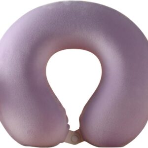 MINISO U-Shaped Neck Pillow Dual-Color Memory Foam Support Neck and Head, Suitable for Airplane, Trains, Self-Driving Cars, Pink