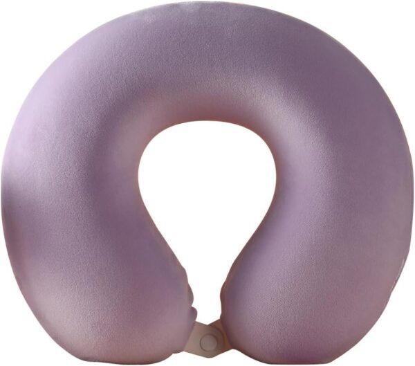MINISO U-Shaped Neck Pillow Dual-Color Memory Foam Support Neck and Head, Suitable for Airplane, Trains, Self-Driving Cars, Pink