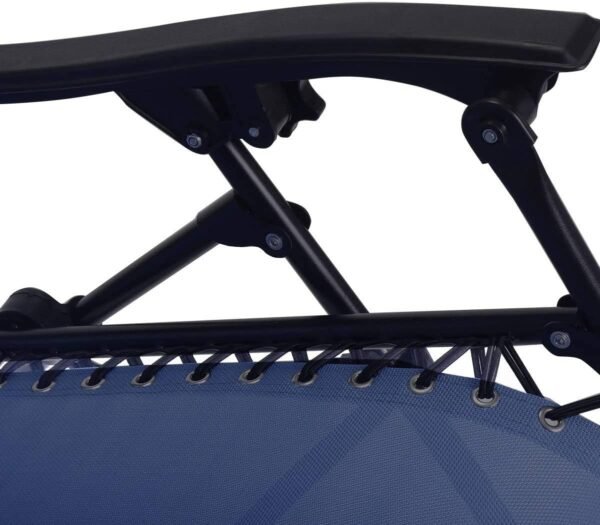 Folding Patio Lawn Beach Recliner Outdoor Zero Gravity Lounge Chair, 1 PC, Navy