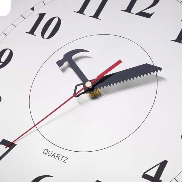 617YuGlYnPL._AC_SL1500.jpg 12 Inch Metal Wall Clock with Circular Saw Blade Dial, Handsaw and Hammer Pointer,Great Decor for Garage,Workshop and Man Cave