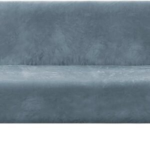 6189Vzt7NOL._AC_SL1500.jpg H.VERSAILTEX Real Velvet Futon Cover Armless Sofa Covers Sofa Bed Covers Stretch Futon Couch Cover Sofa Slipcover Furniture Protector Thick Soft Cozy Velvet Fabric Form Fitted Stay In Place, Sea Grass