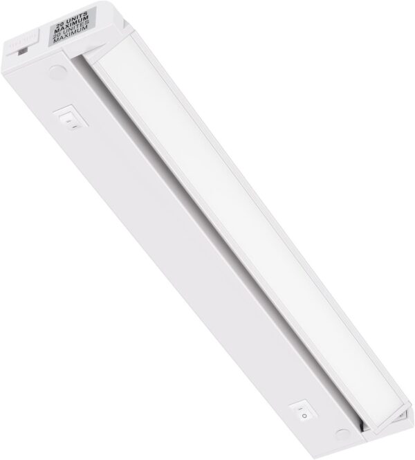 GETINLIGHT Inlight 16-inch Swivel LED Under Cabinet Lighting, 2 Color Levels, 2700K/4000K, Dimmable with Wall Dimmers, Plugged-in Only, Bronze Finished, IN-0109-4-BZ