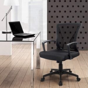 619WOPicZ7L._AC_SL1000.jpg Furmax Office Chair Mid Back Swivel Lumbar Support Desk Chair, Computer Ergonomic Mesh Chair with Armrest (Black)