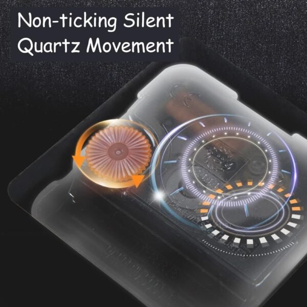 HOME Farmhouse Black Wall Clock - 12 Inch Quartz Battery Operated Vintage Wooden Decorative Silent Analog Clock for Kitchen, Living Room, Bedroom, Office