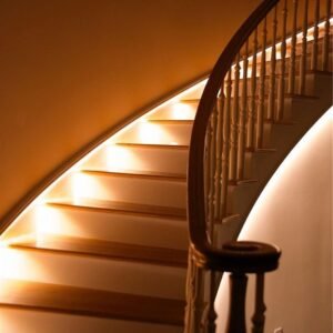 61CSqBdjbGL._AC_SL1225.jpg 9.8ft Under Cabinet Lighting Motion Sensor Activated Led Strip Closet Lights Battery Powered Basement Trunk Counter Bed Stair Light Auto On Off for Bedroom Kitchen Indoor Nature White 4000K