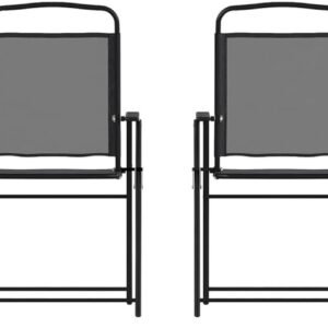 61FUZeounAL._AC_SL1500.jpg Flash Furniture Mystic Folding Patio Sling Chairs, Outdoor Textilene Lawn Chairs with Armrests, Set of 2, Navy