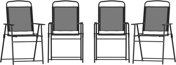 61FUZeounAL._AC_SL1500.jpg Flash Furniture Mystic Folding Patio Sling Chairs, Outdoor Textilene Lawn Chairs with Armrests, Set of 2, Navy