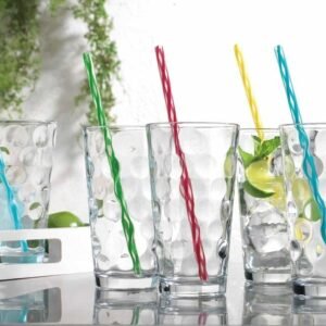 Home Essentials 12-Piece Galaxy Glassware Set, 17 oz