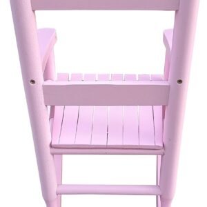 Kids Rocking Chair for Toddlers, Childs Rocker Chair, Wooden Rocking Lounge Chairs, Nursery Rocking Chairs, Outdoor Rocking Chair,Nursery Rocking Chairs for Girl Boy Indoor Outdoor (Light Pink)