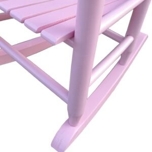 Kids Rocking Chair for Toddlers, Childs Rocker Chair, Wooden Rocking Lounge Chairs, Nursery Rocking Chairs, Outdoor Rocking Chair,Nursery Rocking Chairs for Girl Boy Indoor Outdoor (Light Pink)