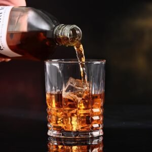 Old Fashioned Whiskey Glasses Set of 4, 11oz Bourbon Glass Set Rock Glass for Cocktail Drinks Scotch, Lowball Drinking Bar Glassware Thick Short Tumbler Drinkware Men Gift