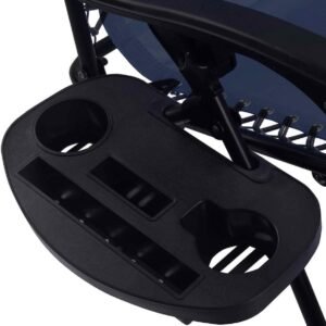 Folding Patio Lawn Beach Recliner Outdoor Zero Gravity Lounge Chair, 1 PC, Navy