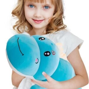 Dinosaur Plush Toy Pillow,Cute Dinosaur Stuffed Animals Doll,Soft Lumbar Back Cushion Big Dinosaur Plushies Stuffed Toy Cute Pillows,Great Gift for Kids Birthday,Valentine (Green,31.4in)