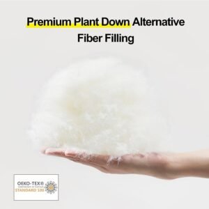 61d9ZjzweDL._AC_SL1500.jpg Soft Pillows Queen Size for Sleeping, Support Bed Pillows, Fluffy Down Alternative Pillow, Luxury Hotel Gel Pillows for Side Sleeping (White)