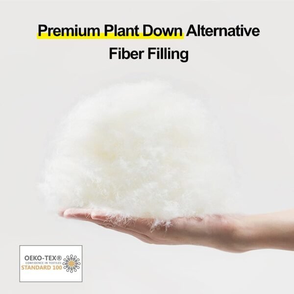 61d9ZjzweDL._AC_SL1500.jpg Soft Pillows Queen Size for Sleeping, Support Bed Pillows, Fluffy Down Alternative Pillow, Luxury Hotel Gel Pillows for Side Sleeping (White)