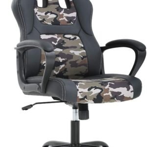 61g9yN0JKRL._AC_SL1010.jpg Office Chair PC Gaming Chair Cheap Desk Chair Ergonomic PU Leather Executive Computer Chair Lumbar Support for Women, Men (Red)