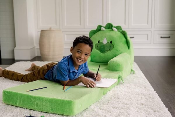 61hThJ2nmdL._AC_SL1500.jpg Soft Landing Elite Premium Character Sofa Seat & Transformable Fold-Out Lounger with Carrying Handle – Leopard