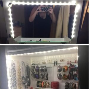 61lQ-xym5gL._AC_SL1000.jpg 9.8ft Under Cabinet Lighting Motion Sensor Activated Led Strip Closet Lights Battery Powered Basement Trunk Counter Bed Stair Light Auto On Off for Bedroom Kitchen Indoor Nature White 4000K