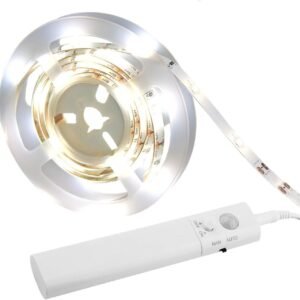 61mJpQXGYYL._AC_SL1500.jpg 9.8ft Under Cabinet Lighting Motion Sensor Activated Led Strip Closet Lights Battery Powered Basement Trunk Counter Bed Stair Light Auto On Off for Bedroom Kitchen Indoor Nature White 4000K