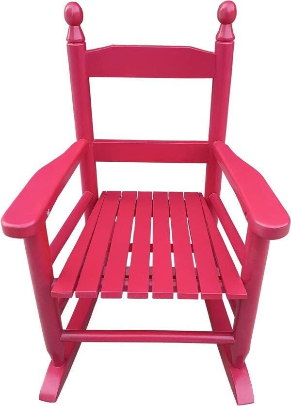 Kids Rocking Chair for Toddlers, Childs Rocker Chair, Wooden Rocking Lounge Chairs, Nursery Rocking Chairs, Outdoor Rocking Chair,Nursery Rocking Chairs for Girl Boy Indoor Outdoor (Light Pink)