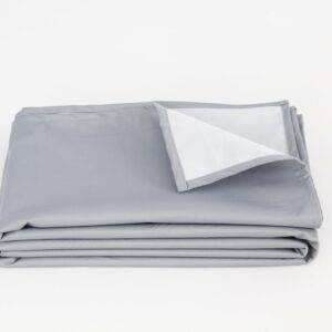 SILLY LEGACY Thin Reversible Waterproof Protective Cover or Liner for Bed or Couch, for Dogs and Cats (King 82 x 100, Gray)