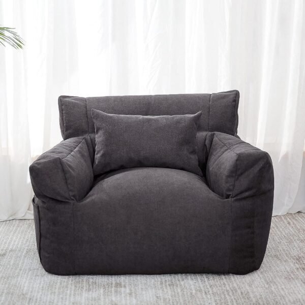 Lazy Sofa Bean Bag Double Small Sofa Dormitory Bedroom Balcony Leisure Recliner Velvet Cotton Bean Bag Jacket (no Padding),Yellow Single