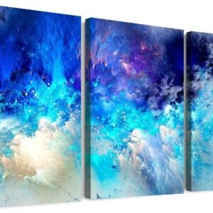 MHARTK66 Canvas Wall Art For Living Room Office Wall decor Abstract Geometry Mountain Wall Artworks Pictures for Bedroom 3 Panels bathroom Wall Paintings posters Home Decoration 12x16 inch 3 piece