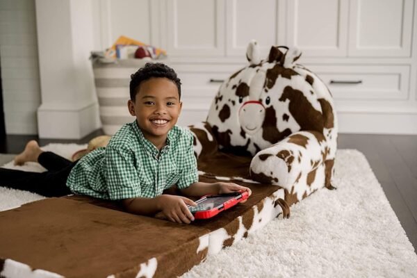 712ScNfjzWL._AC_SL1500.jpg Soft Landing Elite Premium Character Sofa Seat & Transformable Fold-Out Lounger with Carrying Handle – Leopard