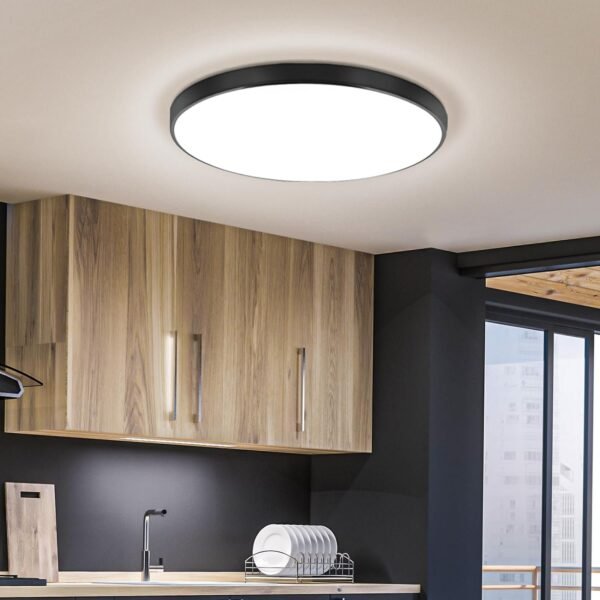 713lKnpP93L._AC_SL1500.jpg 24W Led Ceiling Light, 12 Inch Flush Mount Ceiling Light, 6500K Super Bright Light Fixture with 3000 Lumens for Bedroom, Living Room, Hallway, Dining Room, Study Room(White)