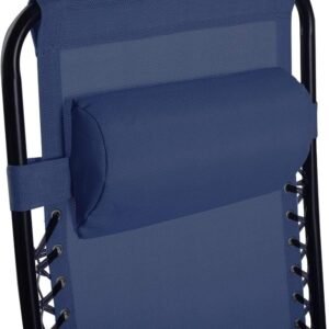 Folding Patio Lawn Beach Recliner Outdoor Zero Gravity Lounge Chair, 1 PC, Navy