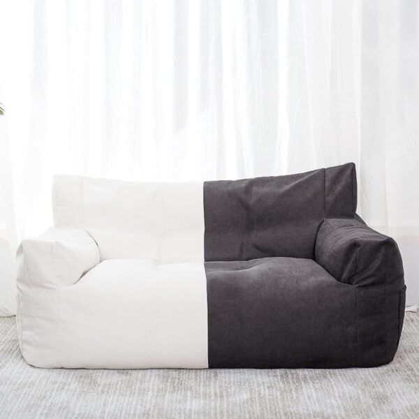 Lazy Sofa Bean Bag Double Small Sofa Dormitory Bedroom Balcony Leisure Recliner Velvet Cotton Bean Bag Jacket (no Padding),Yellow Single