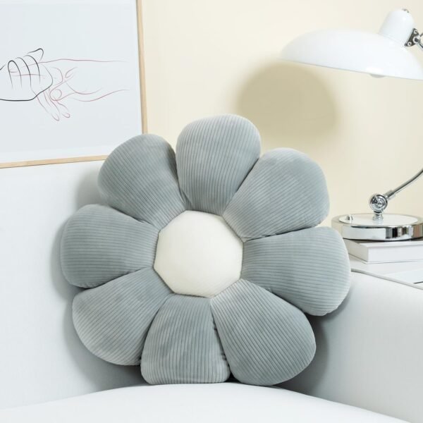 Sioloc Flower Shaped Throw Pillow, Butt Cushion, Floor Pillow,Seating Cushion, Room Decor & Plush Pillow for Bedroom Sofa Chair(Green,15.7'')