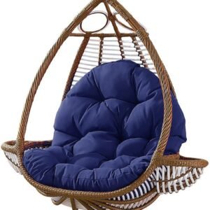 Outdoor Rocking Chair Cushion, Cushion Rocking Chair Recliner Cushion Outdoor Suitable for Front Porch, Living Room, Patio, Garden, Yard Black