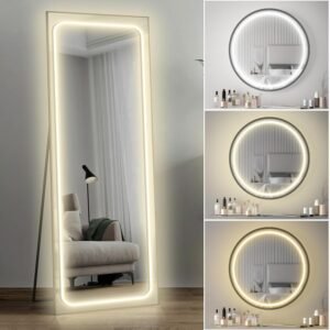 71B0iZk140L._AC_SL1500.jpg Lamomo LED Vanity Lights for Mirror, Modern Hollywood Style Makeup Light, 13ft Bright White Dimmable Waterproof Flexible Strip Lights for Bathroom, Makeup Table, Dressing Room(Mirror Not Included)