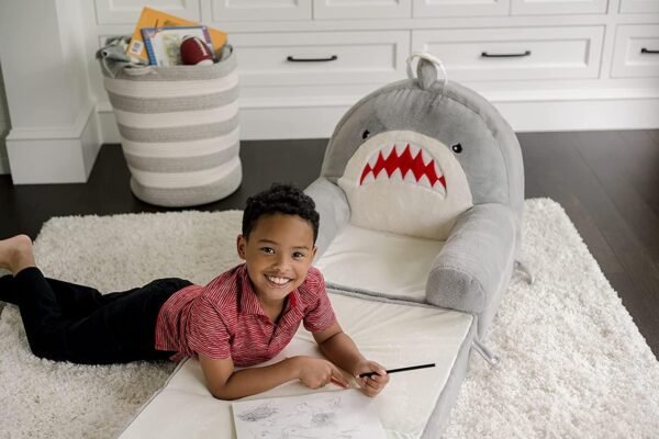 71J9Fl2QxpL._AC_SL1500.jpg Soft Landing Elite Premium Character Sofa Seat & Transformable Fold-Out Lounger with Carrying Handle – Leopard