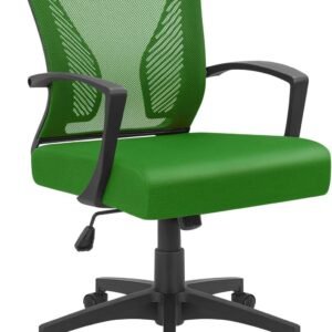 71Ktu6xS5cL._AC_SL1500.jpg Furmax Office Chair Mid Back Swivel Lumbar Support Desk Chair, Computer Ergonomic Mesh Chair with Armrest (Black)