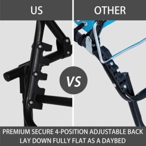 71MWYv7QK_L._AC_SL1500.jpg Outdoor Foldable Chaise Lounge Chair with Detachable Pillow & Pocket, Portable Tanning Chair with 4 Position Adjustable Back, Patio, Beach and Pool, Grey