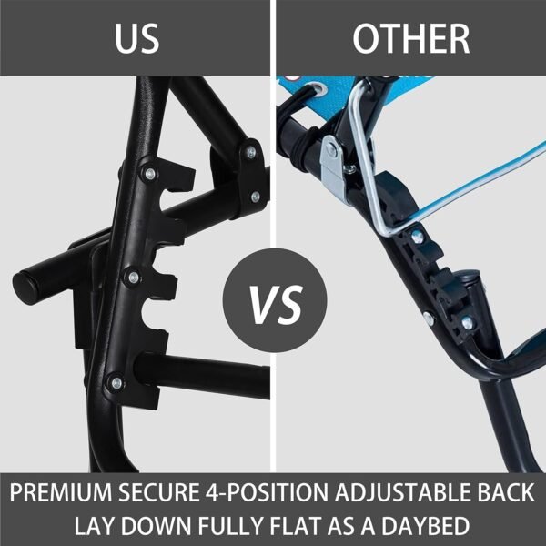 71MWYv7QK_L._AC_SL1500.jpg Outdoor Foldable Chaise Lounge Chair with Detachable Pillow & Pocket, Portable Tanning Chair with 4 Position Adjustable Back, Patio, Beach and Pool, Grey