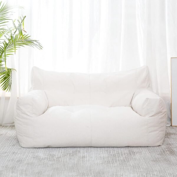 Lazy Sofa Bean Bag Double Small Sofa Dormitory Bedroom Balcony Leisure Recliner Velvet Cotton Bean Bag Jacket (no Padding),Yellow Single