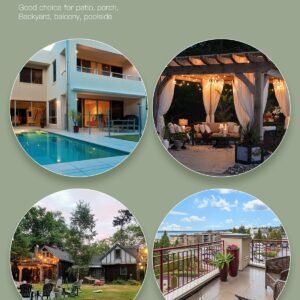 3 Piece Furniture Patio Chairs Wicker Outdoor Rattan Conversation Bistro Set for Backyard Porch Poolside Lawn (Brown)