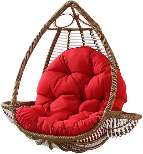 Outdoor Rocking Chair Cushion, Cushion Rocking Chair Recliner Cushion Outdoor Suitable for Front Porch, Living Room, Patio, Garden, Yard Black