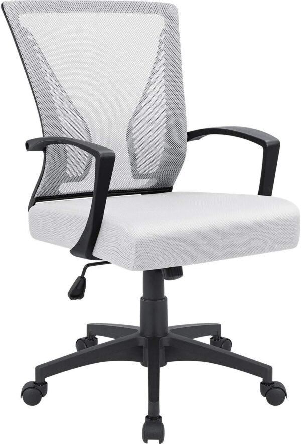 71Ty2xde6KL._AC_SL1500.jpg Furmax Office Chair Mid Back Swivel Lumbar Support Desk Chair, Computer Ergonomic Mesh Chair with Armrest (Black)