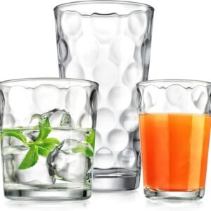 Home Essentials 12-Piece Galaxy Glassware Set, 17 oz